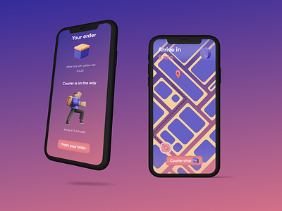 Daily UI 020. Location Tracker 3d 3d art dailyui dailyuichallenge design figma location app location tracker mobile mobile design mobile ui saly ui