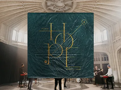 HOPE album album art architecture band christian christmas gold green hope music passion serif star velvet