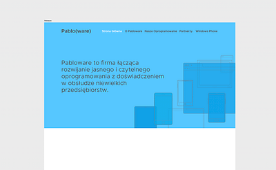 Pabloware website. design illustration software vector web design