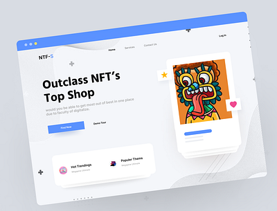 NFT/ Web concept idea illustration