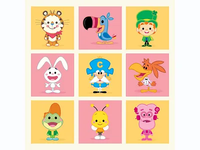 Cereal Boxes (Sunrise Edition) adobe illustrator character design cute illustration jerrod maruyama kawaii vector