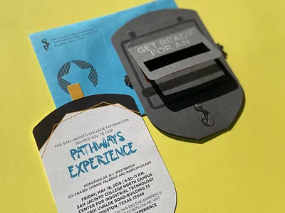 San Jacinto College Experience Gala college community college foil fundraising gala houston invitation texas