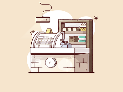 Bakery adobe art bakery cartoon clean color creative designer dribbble flat fresh graphic graphic design illustration illustrator modern portfolio shot simple