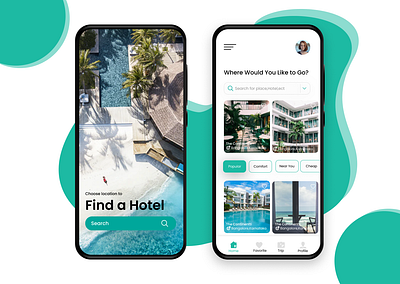 Hotel Booking App ui design