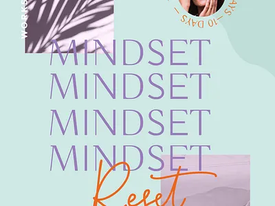 Mindset Reset Workshop branding design flyer graphic graphic design illustration typography