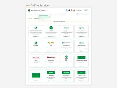 UI UX Design Competition - West Java Government Site design egov gov government ui ux web website