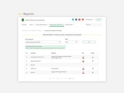 UI UX Design Competition - West Java Government Site design egov gov government ui ux web website