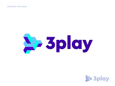 3play logo concept abstract analytics brand identity branding community creative logo design finance fintech icon logo logomark logotype mark play saas symbol tech technology web app