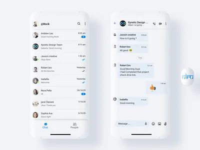 Chatting App abstract app app design art chat chat app chatting clay clay mockup design figma interface niranjan ui ux