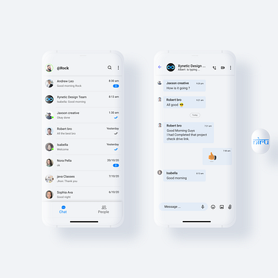 Chatting App abstract app app design art chat chat app chatting clay clay mockup design figma interface niranjan ui ux