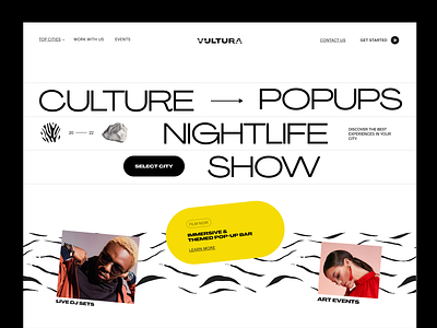Vultura Website design interface product service startup ui ux web website
