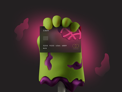 Z Bank bank bank app bank card banking card design cards cards ui concept design finance fintech illustration web design zombie