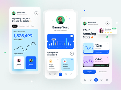 Mobile Dashboard UI for 🦊Adelfox card chart clean dashboard dashboard ui earning google analytics line chart minimal mobile mobile app slack statement tab bar typography ui ui design user interface ux ux design