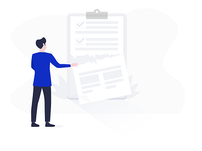 Tearing the paper 2d activity app design flatdesign illustration illustrator like ui ux vector