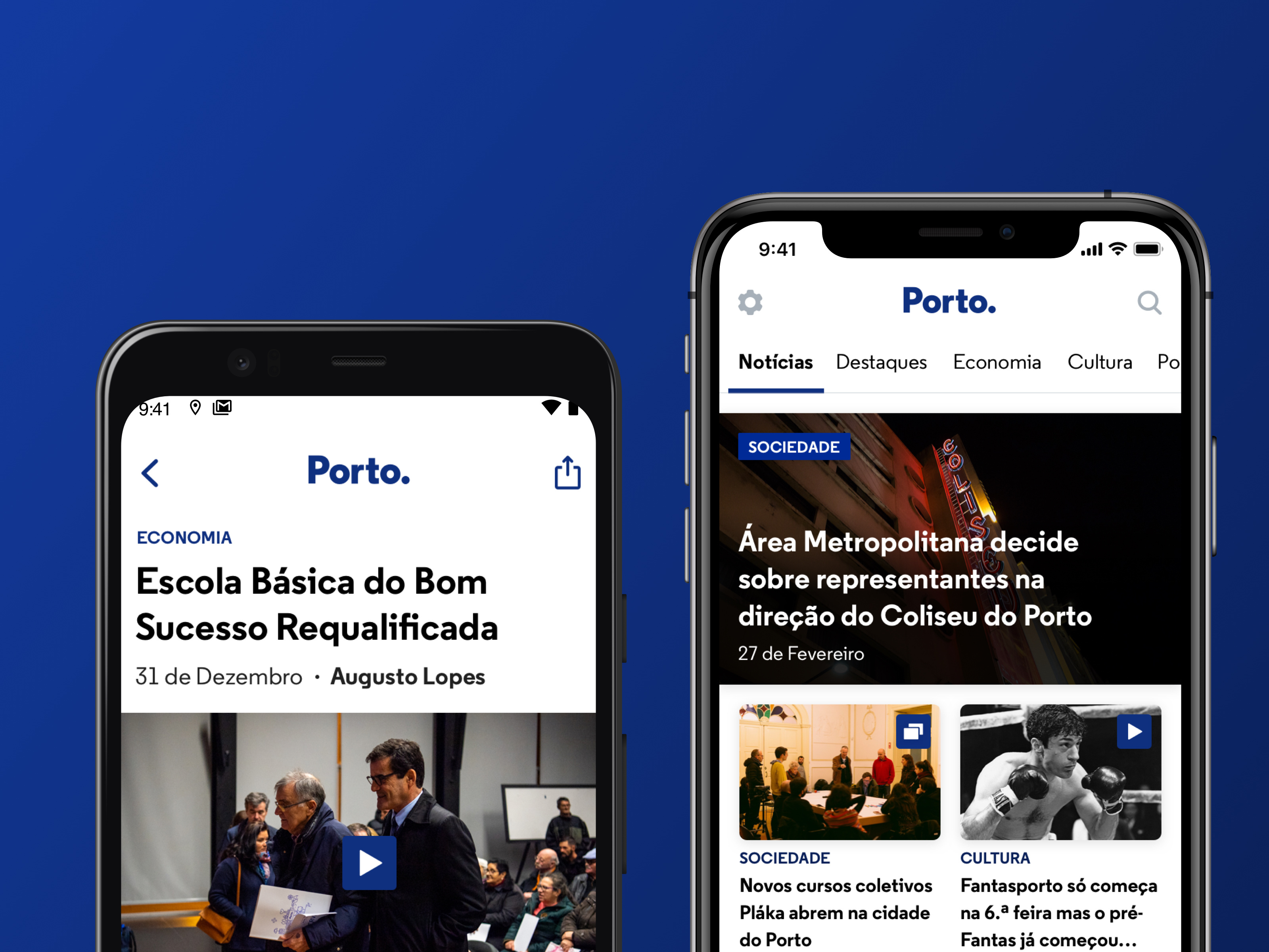 Porto.'s Mobile App back end development case studies case study casestudy design front end development mobile app news portal portfolio product product design product strategy quality assurance ui ui design ux ux design
