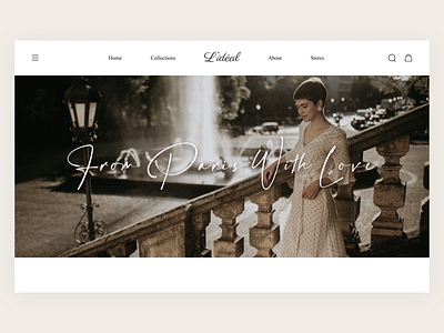 L'idéal - Fashion store clean clothes elegant elegant font fashion fashion app fashion design france french landing landingpage menu minimal model modern logo online shop online store shop shopping white