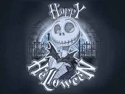 Happy Helloween holiday illustration illustrations illustrator industrialdesign typography