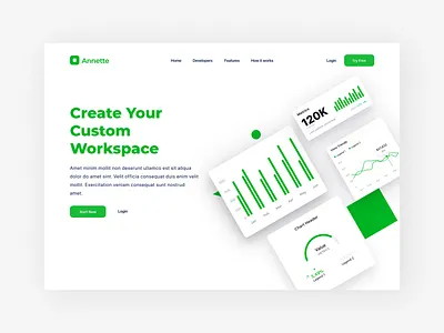 VMS - Slow Down Green design graphs green ui ux web web design white