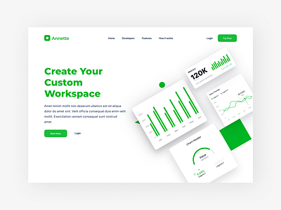 VMS - Slow Down Green design graphs green ui ux web web design white