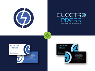 Electro Press - BRAND branding design flat graphic design logo minimal typography vector