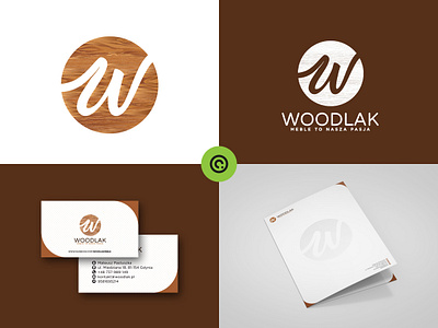 Woodlak - BRAND branding design flat graphic design icon logo minimal typography vector