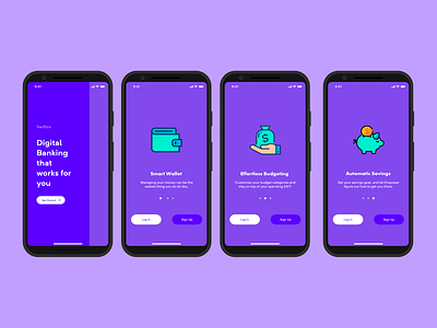 Digital Banking User Onboarding 2020 trends android app design android design concept design dailyuichallenge design inspiration inspiration ios app design ui design user onboarding uxdesign