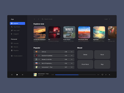 Playlist UI art branding crm design icon minimal typography ui ux web