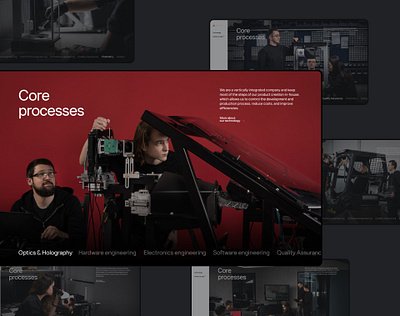 WayRay Redesign color desktop minimal red web website