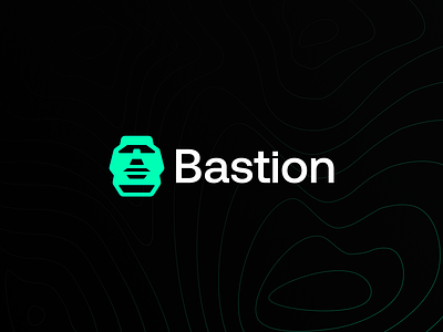 Bastion Protocol - Logo Redesign bastion bitcoin branding crypto defi design eth illustration logo mascot moai protocol redesign stone face token typography ui ux vector web3