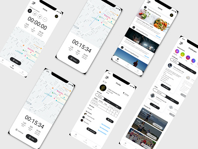 Running App app athlete athlete app concept design mobile mobile app mobile app design mobile ui mobile uiux run runner running running app sketch sport sport app ui ui design ux