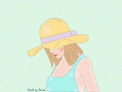 Hat Girl animaton avatar blonde cartoon characterdesign fashion flatdesign girl character hat illustration illustration art simple ux website