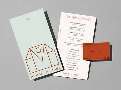Brunch & Coffee Menu branding brunch menu business card cafe branding cafe menu coffee brand coffee branding house of muse identity logotype menu card menu design minimalism packaging simplicity visual identity