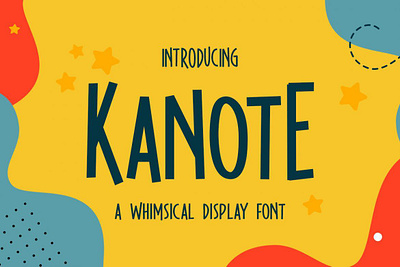 Kanote - Whimsical Display Font comicfont digitalart font typeface typography