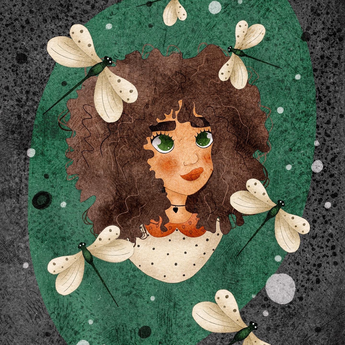 Self Portrait In Procreate By Jane Maru On Dribbble Self Portrait In Procreate By Jane Maru On Dribbble