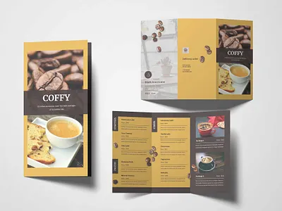 Coffee Cake Menu Design design illustration