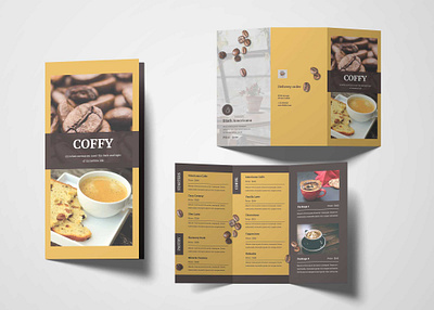 Coffee Cake Menu Design design illustration