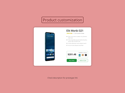 DailyUI Challenge 033 - Customize product customization customize product daily 100 challenge dailyui dailyui 033 dailyuichallenge product page ui ui design web design webdesign website design