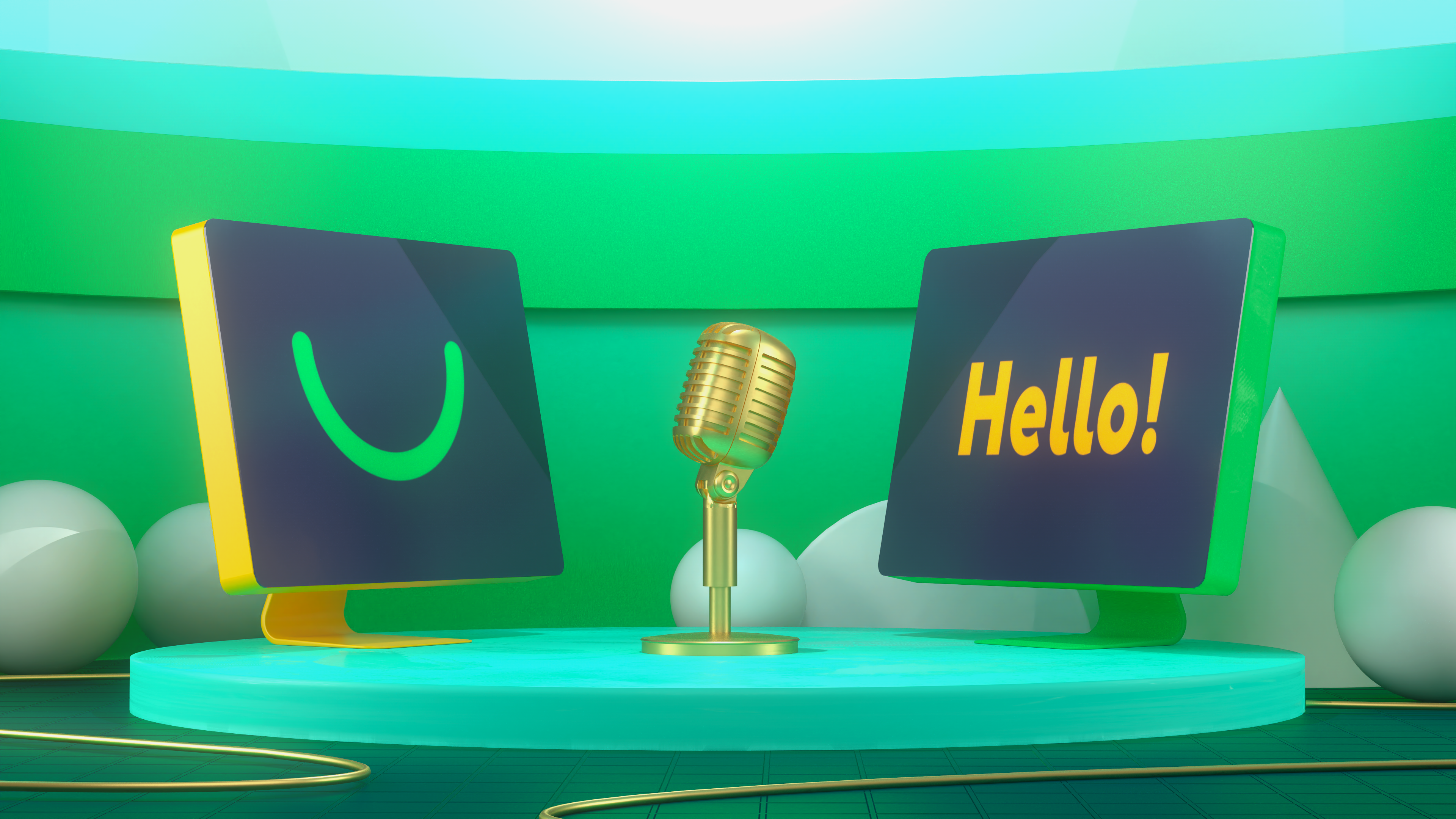 Meetup 3D graphics 3d brand branding design event graphic design green illustration wrike