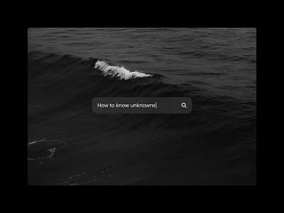 KNOW UNKNOWNS abstract concept design digital typo typography ui web