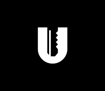Unlock Negative Space lettermark branding cleanbranding easybranding free freecontent freelogo freelogodesign letter u lettermark lettermarklogo logo logodesign logodesigner logos monochrome mrbranding negativespace negativespacelogo unlock unlocklogo