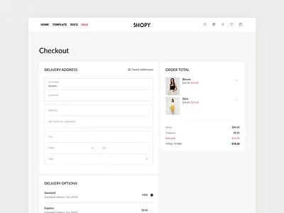 One Page Checkout Design bootstrap template bootstrap theme checkout flow checkout form checkout page checkout process ecommerce design ecommerce shop ecommerce website minimal shop modern ui one page checkout shop shop design shopping store design ui components ui form web design