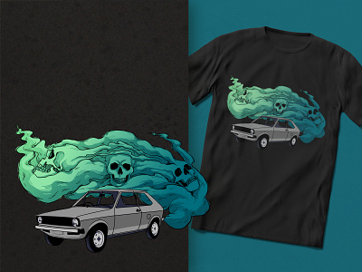 Polo VW: Deadly Ride affinity designer affinity photo car design illustration polo skull skulls smoke smoke effect t shirt t shirt design t shirt mockup vector volkswagen vw vw fan vw fan wolfbern youngtimer