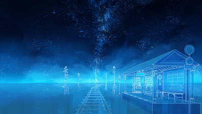 station artist background background design concept concept art concept design environment art fantasy fantasy background illustration