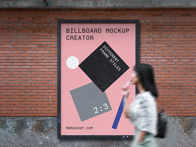 Billboard Mockup PSD Scenes advertisement billboard branding creator design download identity illustration logo psd template typography wall
