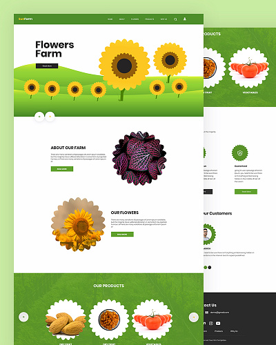 Sunfarm bootstrap css farm flower html5 responsive shop sunfarm template