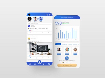 LinkedIn | UI design concept adobe xd app design app ui dailyui deisgner dribbble best shot linked in linkedin social media app top shots ui uidesign