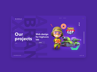 Portfolio Nikola design designer portfolio page portfolio site portfolio website ui ui design uiuxdesign ux ux design webdesign website website design
