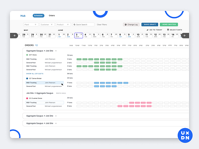 The Hub scheduler calendar calendar app calendar design calendar ui complex crm crm dashboard crm portal crm software dashboard erp erp software figma product design schedule schedule app scheduler schedules ui ux