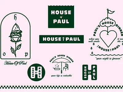 House of Paul dinner food identity illustration intimacy logos mystery paul privacy