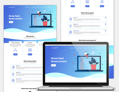 GrowMore - Desktop app application design desktop illustartion illustration mobile prototype ui ux